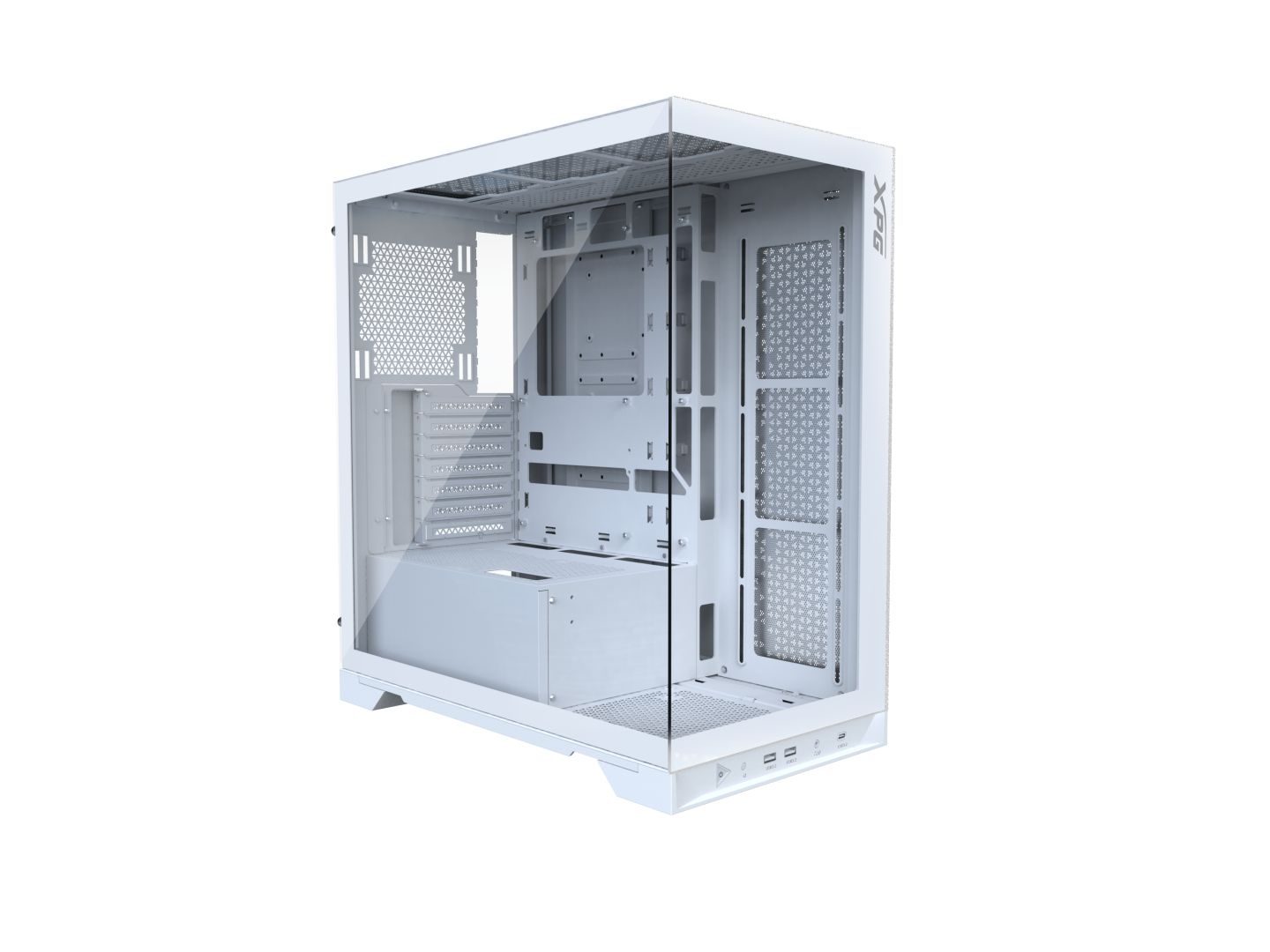 A-Data XPG Invader X Tempered Glass White