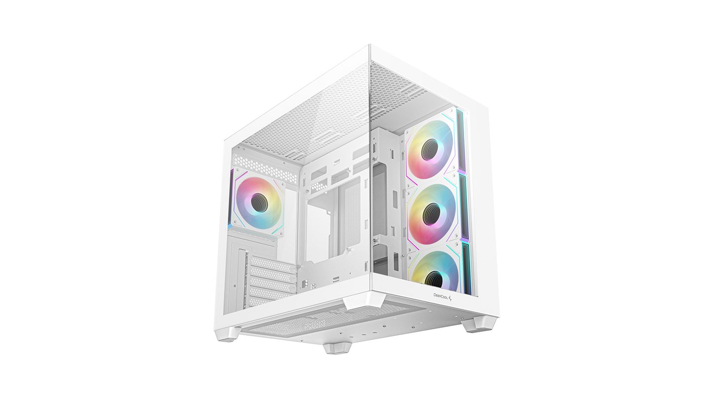 DeepCool CG530 F4 Tempered Glass White