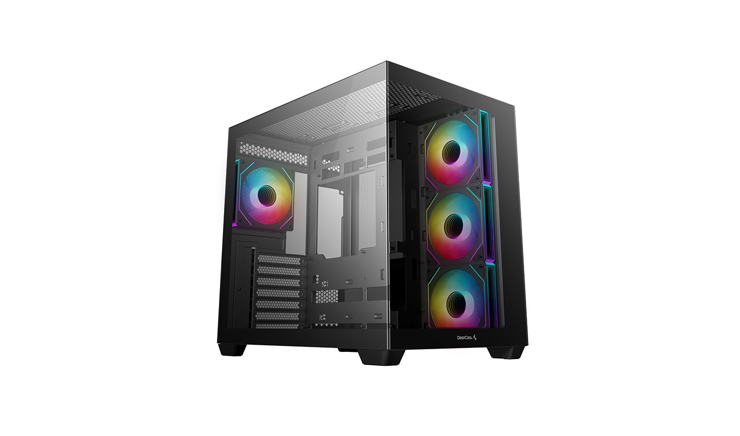 DeepCool CG530 F4 Tempered Glass Black