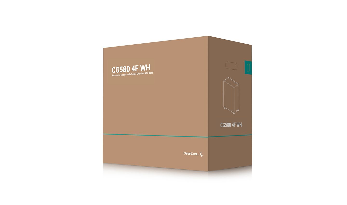 DeepCool CG580 4F WH Tempered Glass White