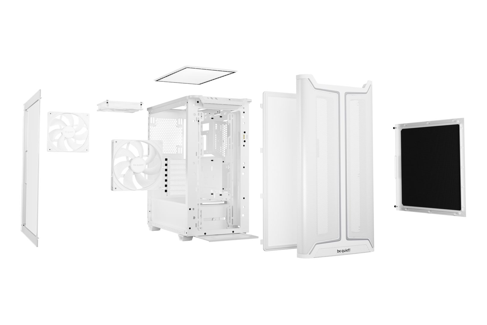 Be quiet! Pure Base 501 DX  Tempered Glass White