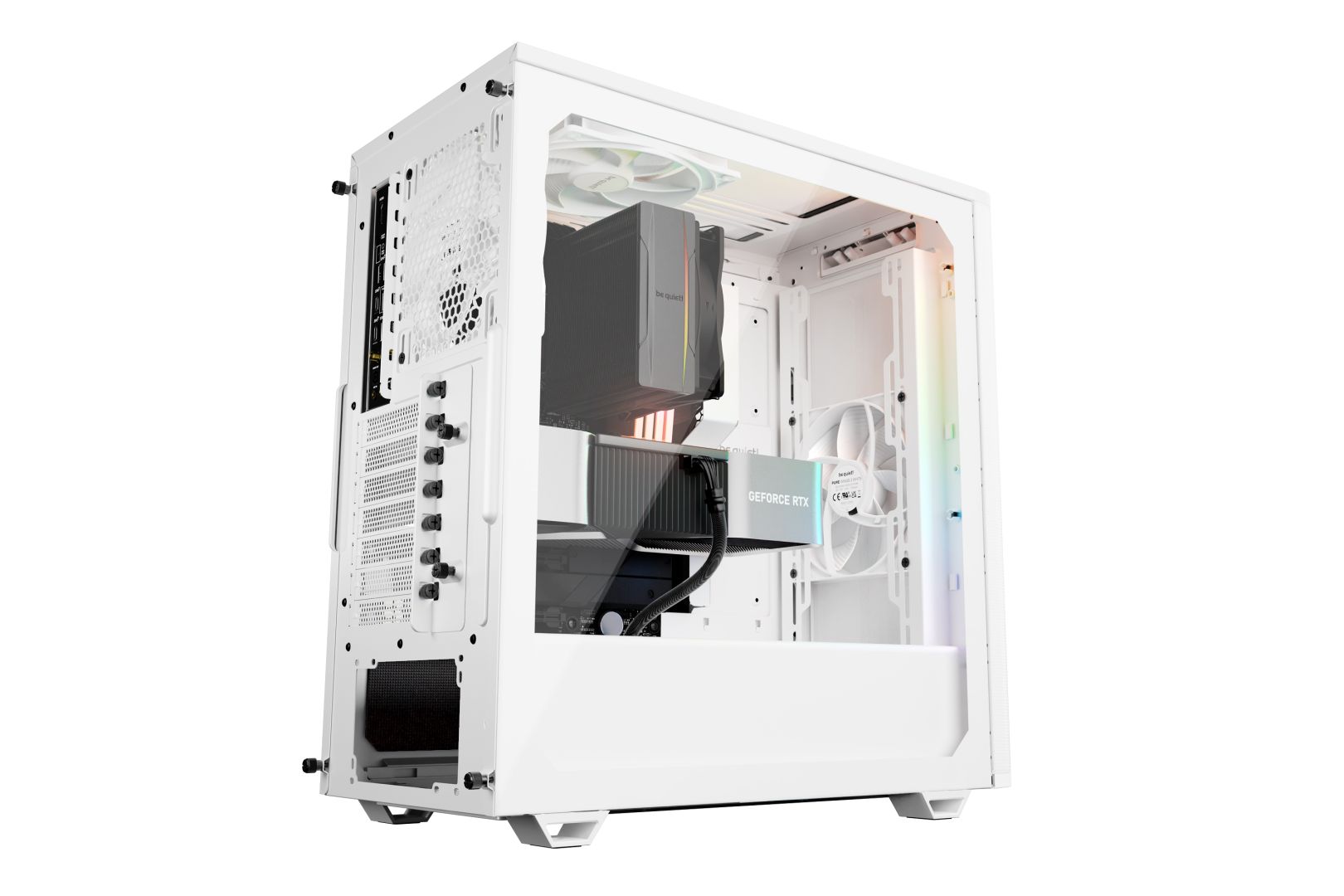 Be quiet! Pure Base 501 DX  Tempered Glass White