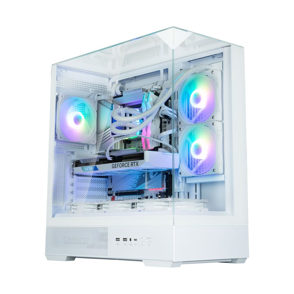 Zalman P40 Prism Tempered Glass White