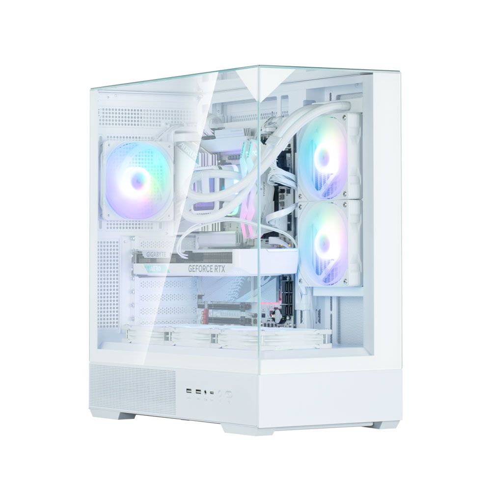 Zalman P40 Prism Tempered Glass White