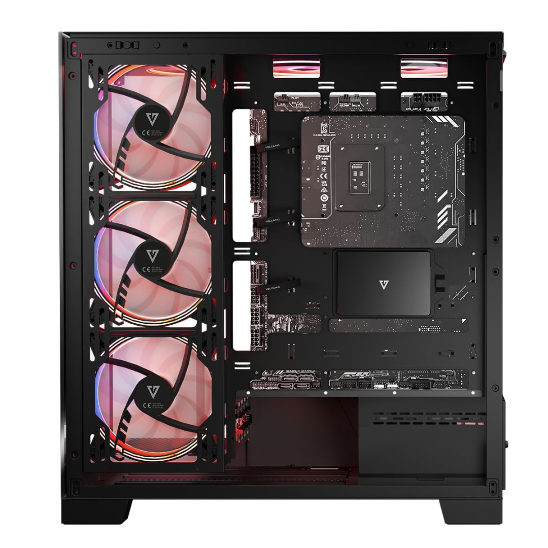 Modecom Volcano Space Apex ARGB Tempered Glass Black