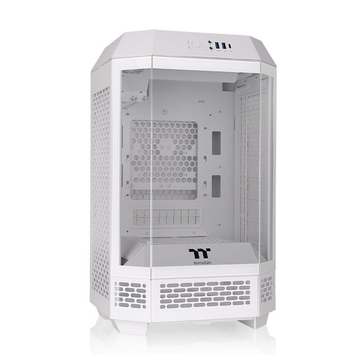 Thermaltake The Tower 250 Mini Tower Chassis Tempered Glass White