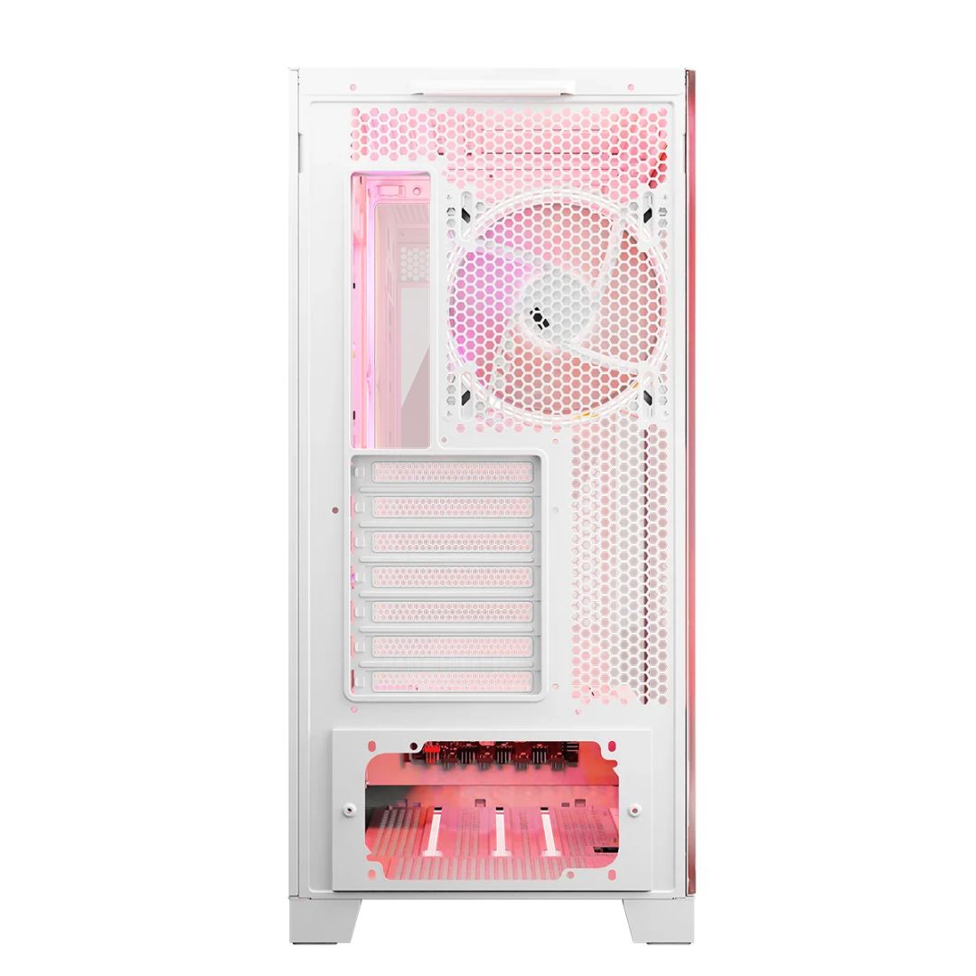 Modecom Volcano Space Apex ARGB Tempered Glass White