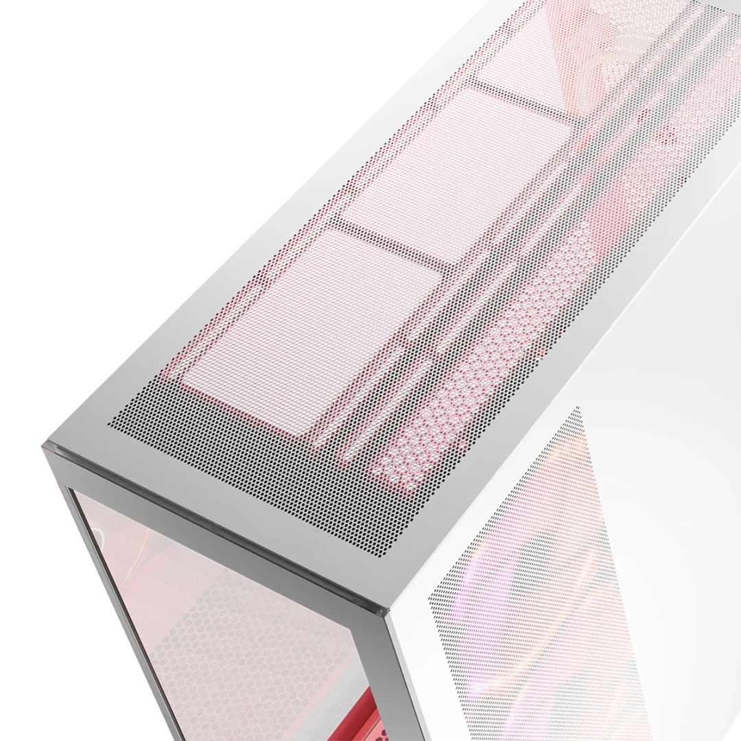 Modecom Volcano Space Apex ARGB Tempered Glass White