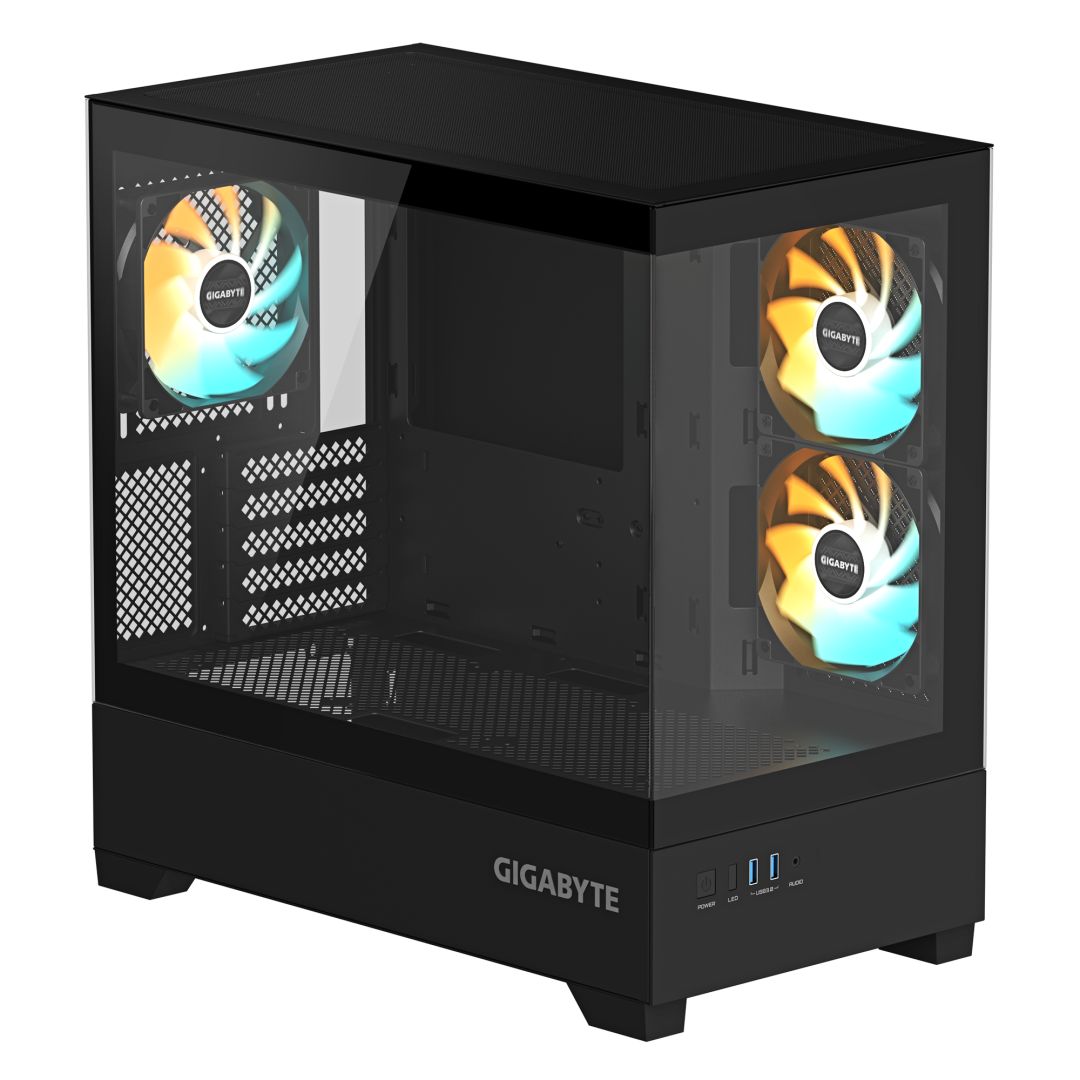 Gigabyte C201 Panoramic Tempered Glass Black