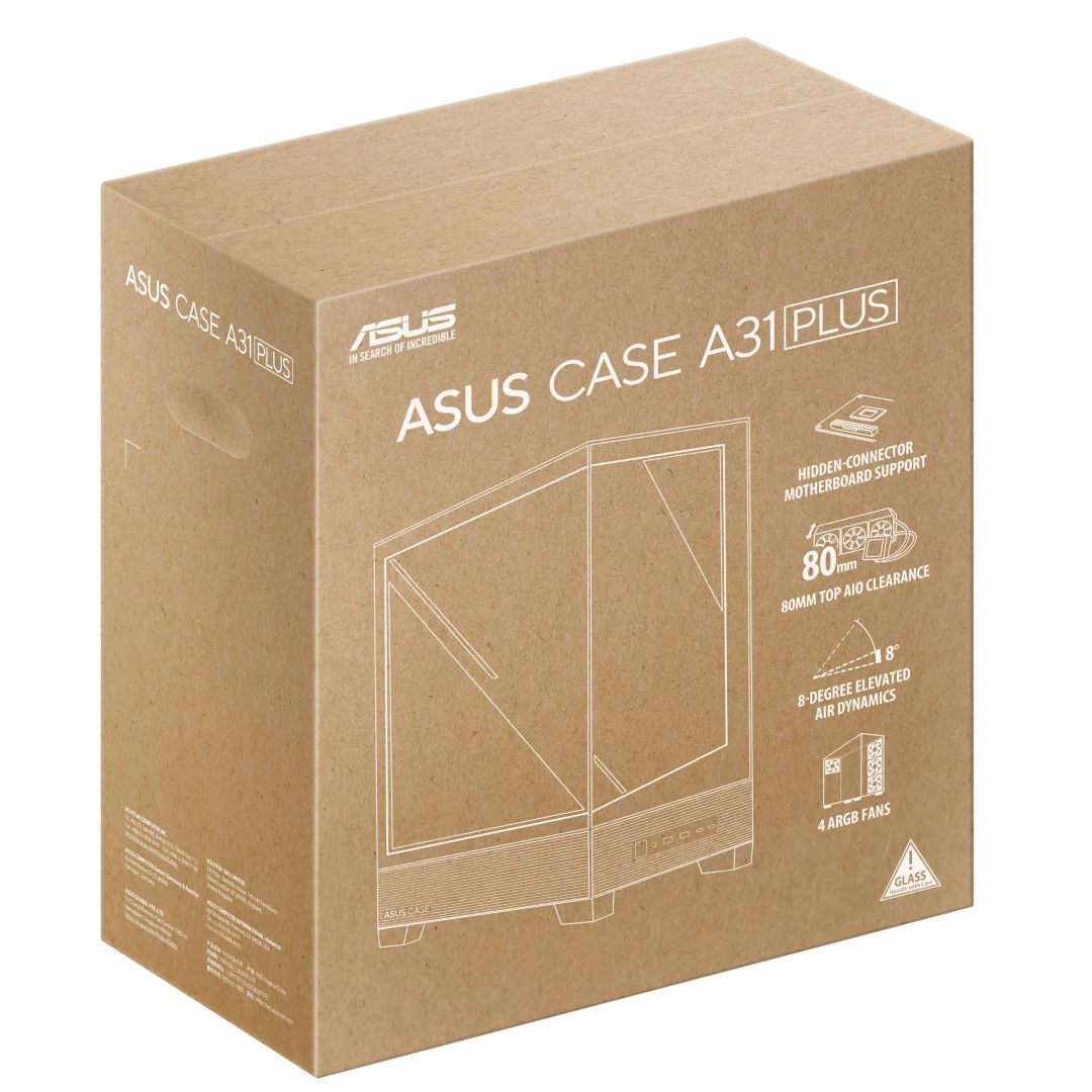 Asus A31 Plus Tempered Glass White