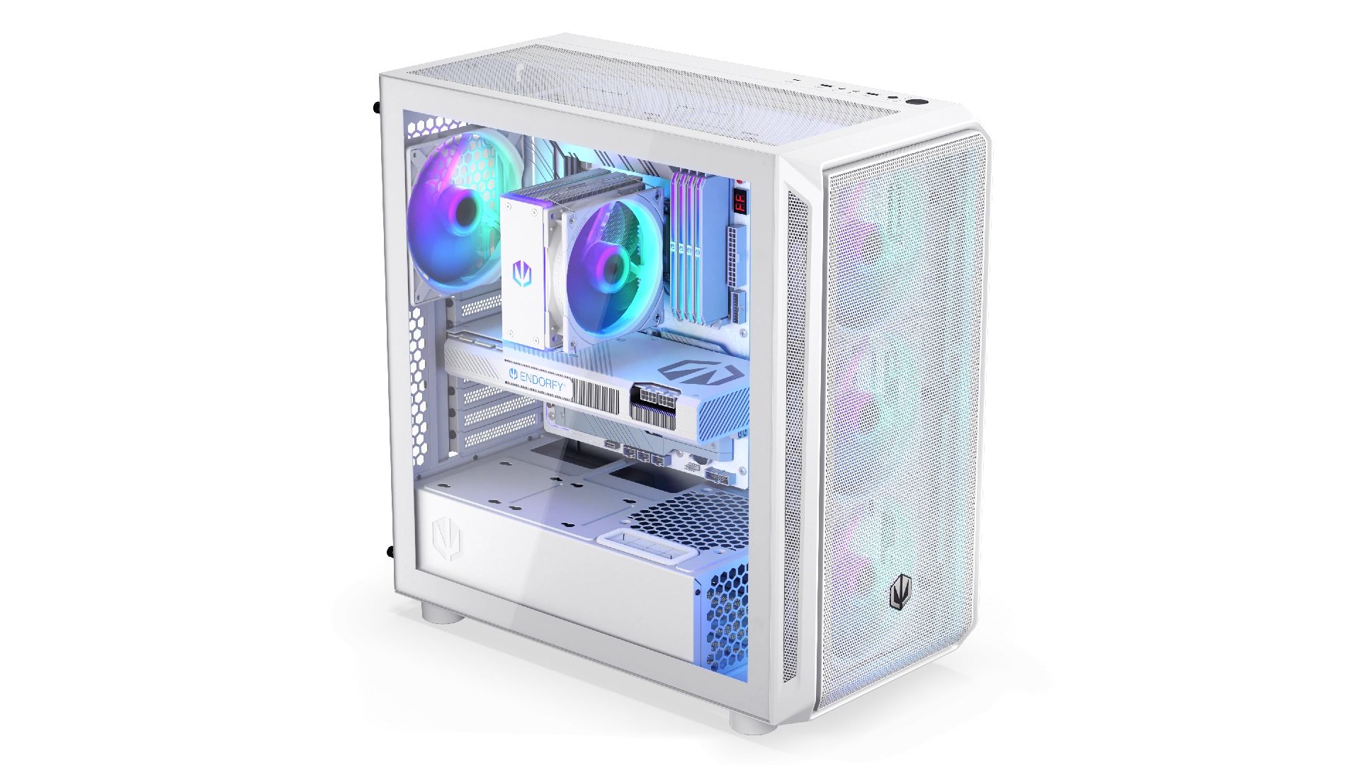 Endorfy Arx 700 ARGB Tempered Glass White