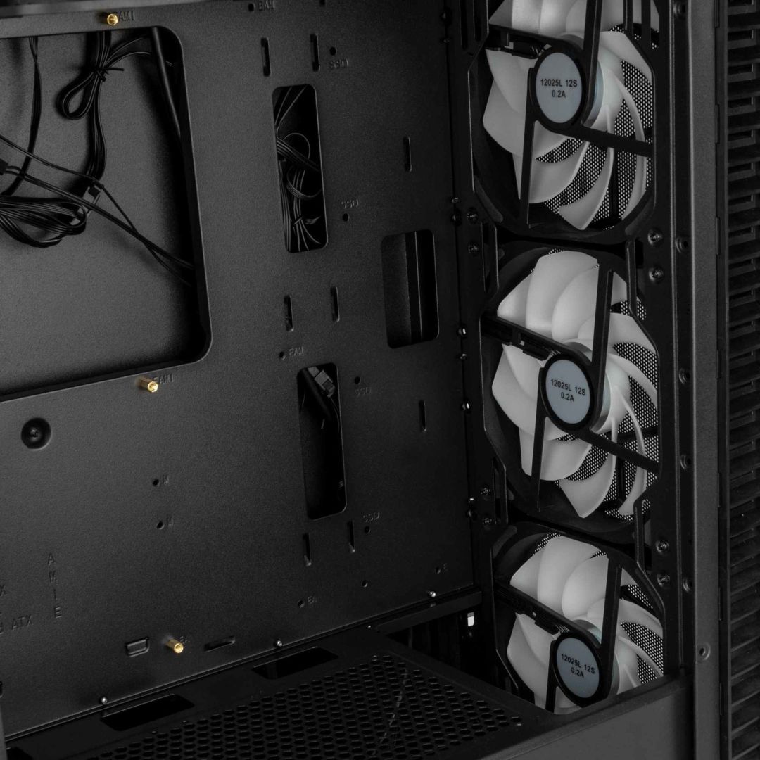 Kolink Observatory HF Mesh Glass ARGB Tempered Glass Black