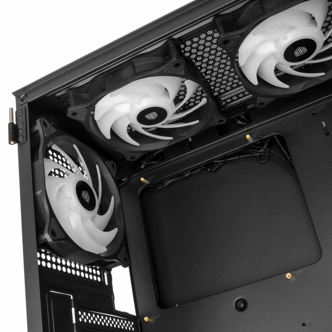 Kolink Observatory HF Mesh Glass ARGB Tempered Glass Black