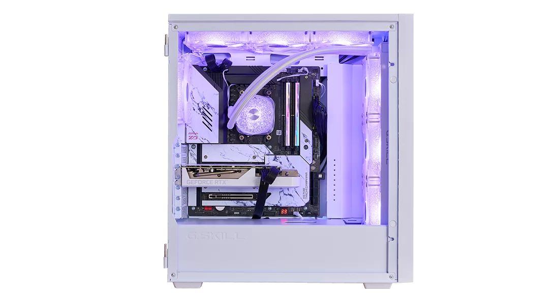 G.SKILL MD1 Tempered Glass White