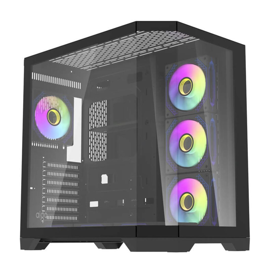 darkFlash FT418 Pro RGB Tempered Glass Black