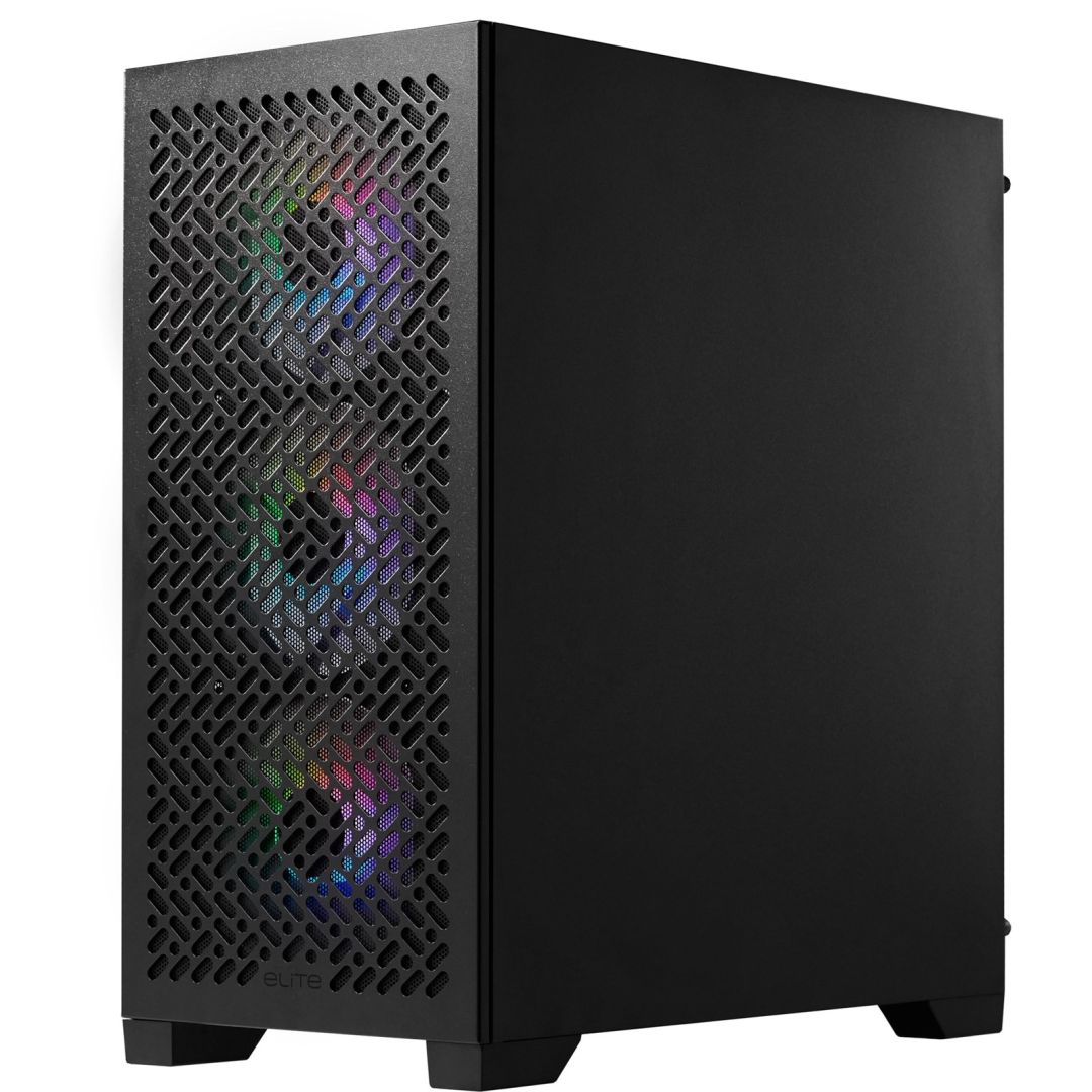 Cooler Master Elite 302 Tempered Glass Black