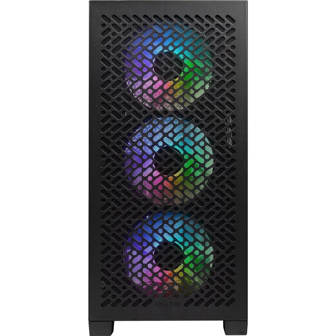 Cooler Master Elite 302 Tempered Glass Black