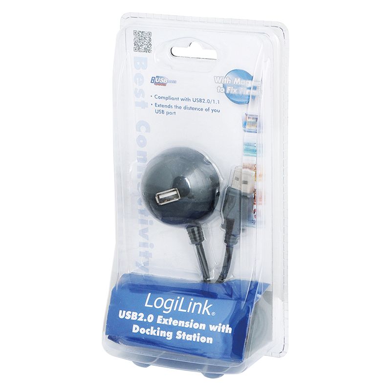 Logilink USB2.0 Docking Station Cable 1,5m Black