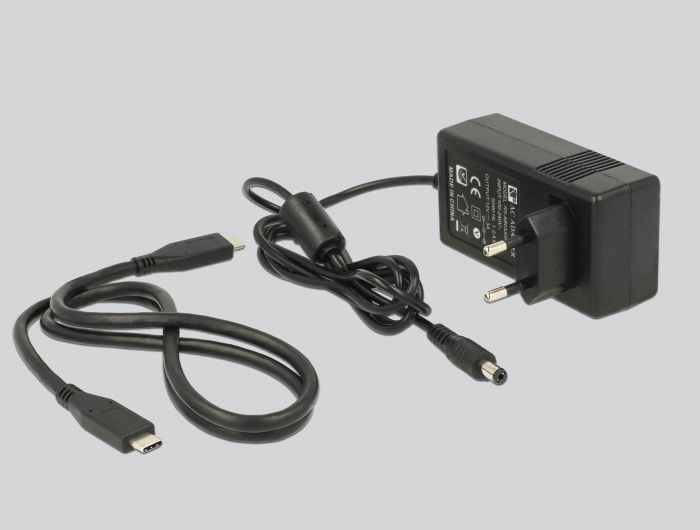DeLock USB Type-C 3.1 Docking Station for 2x SATA HDD/SSD with Clone Function