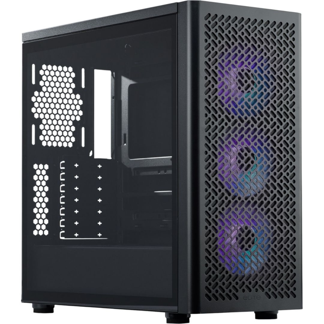 Cooler Master Elite 502 Tempered Glass Black