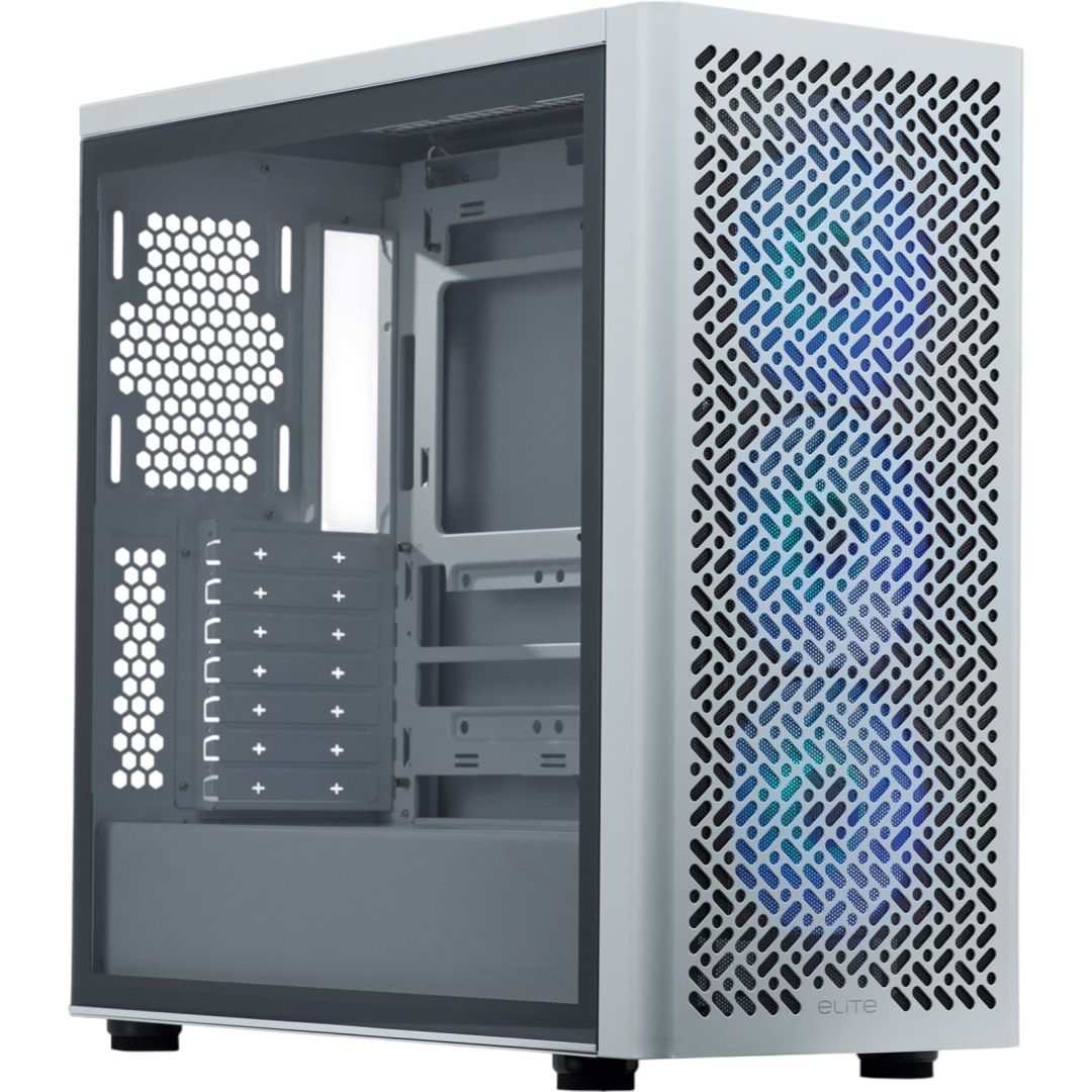 Cooler Master Elite 502 Tempered Glass White