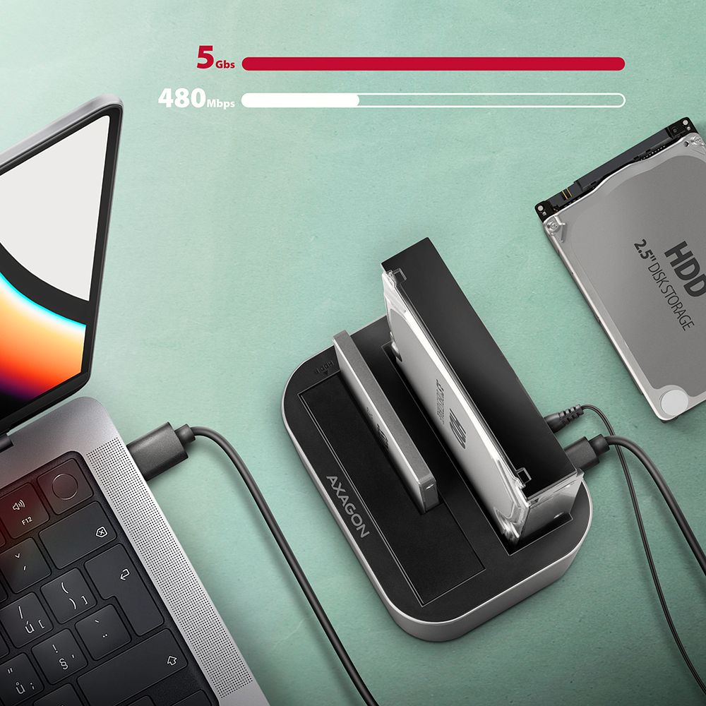 AXAGON ADSA-DC SuperSpeed USB DUAL2.5