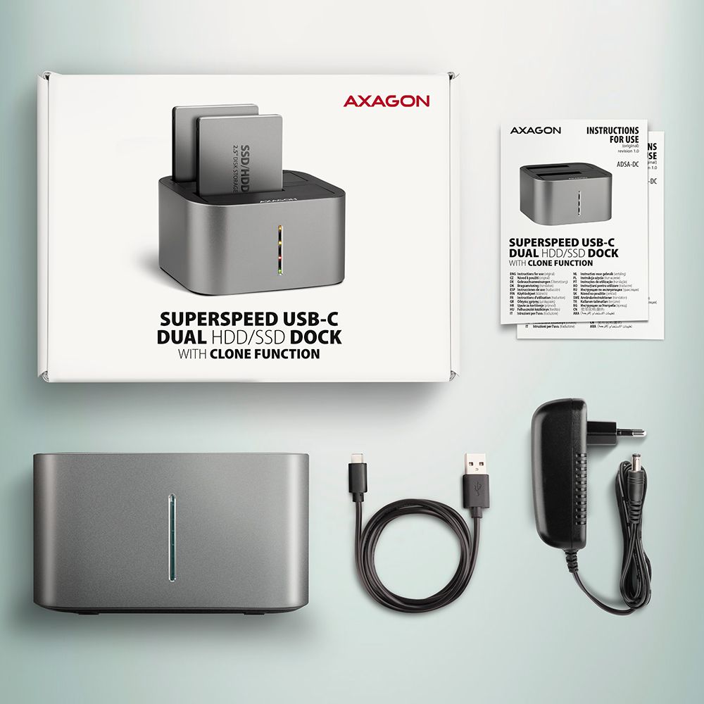 AXAGON ADSA-DC SuperSpeed USB DUAL2.5