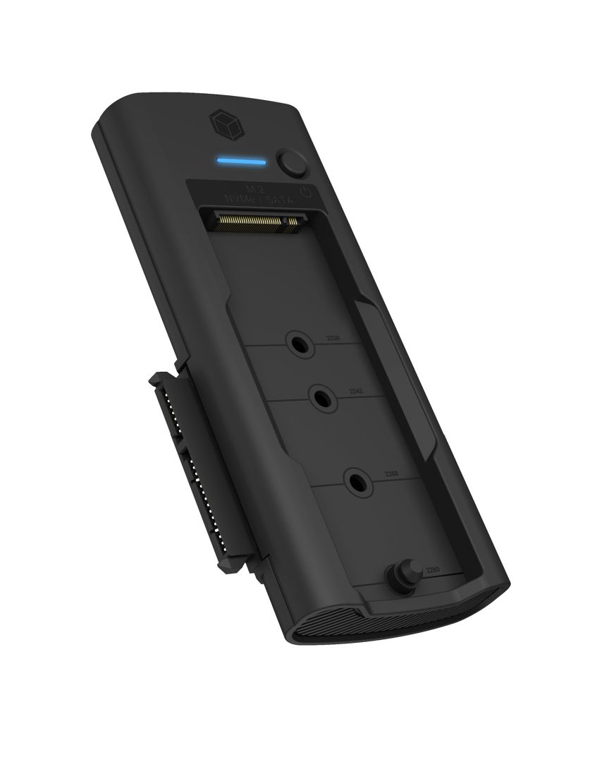 Raidsonic IcyBox IB-180MS-C31 M.2 Docking Station for NVMe M.2 SSD and SATA Drive Black