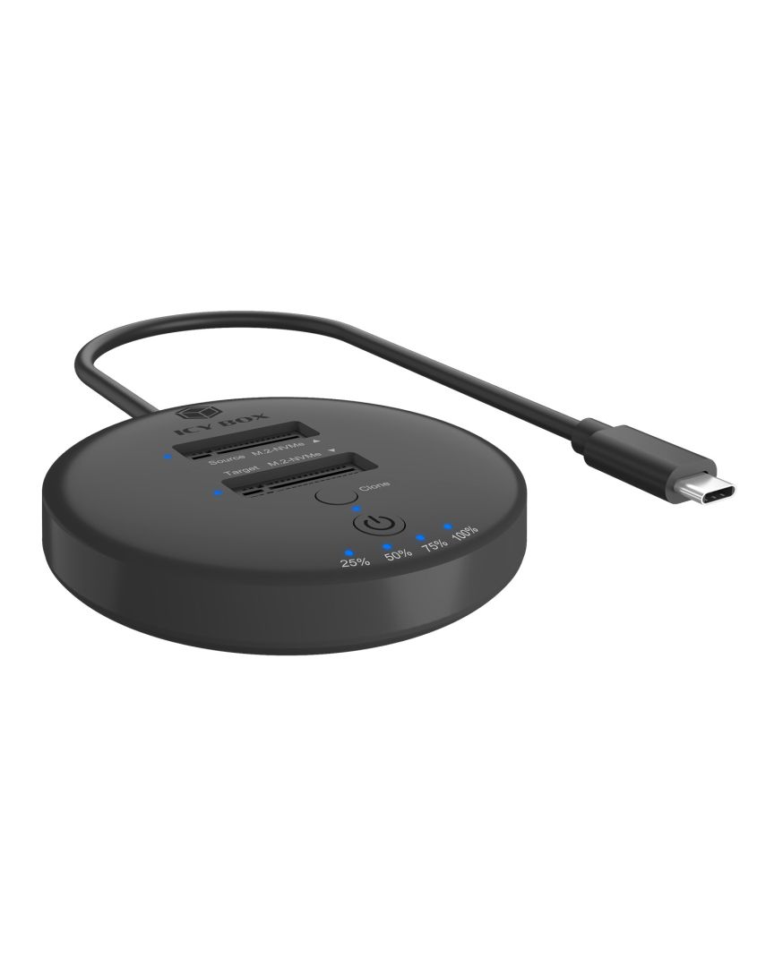 Raidsonic IcyBox IB-1612MCL-C31 Clone & DockingStation for 2x M.2 NVMe
