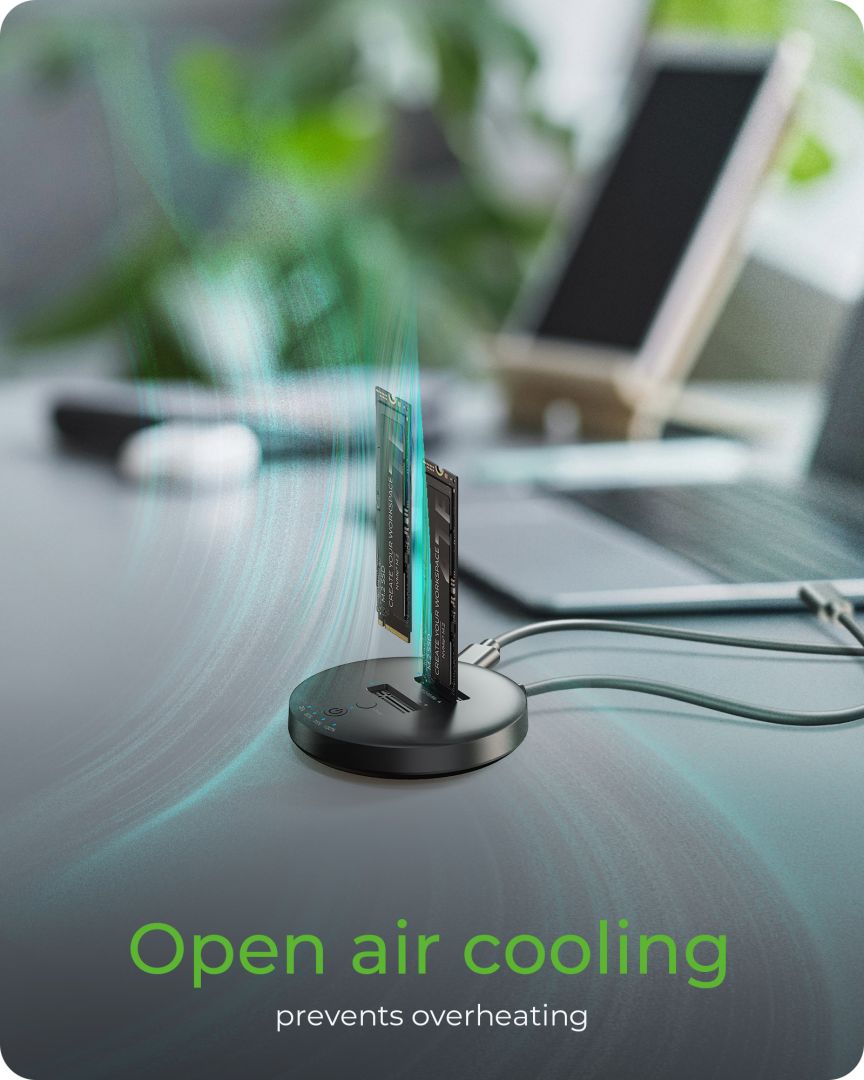 Raidsonic IcyBox IB-1612MCL-C31 Clone & DockingStation for 2x M.2 NVMe