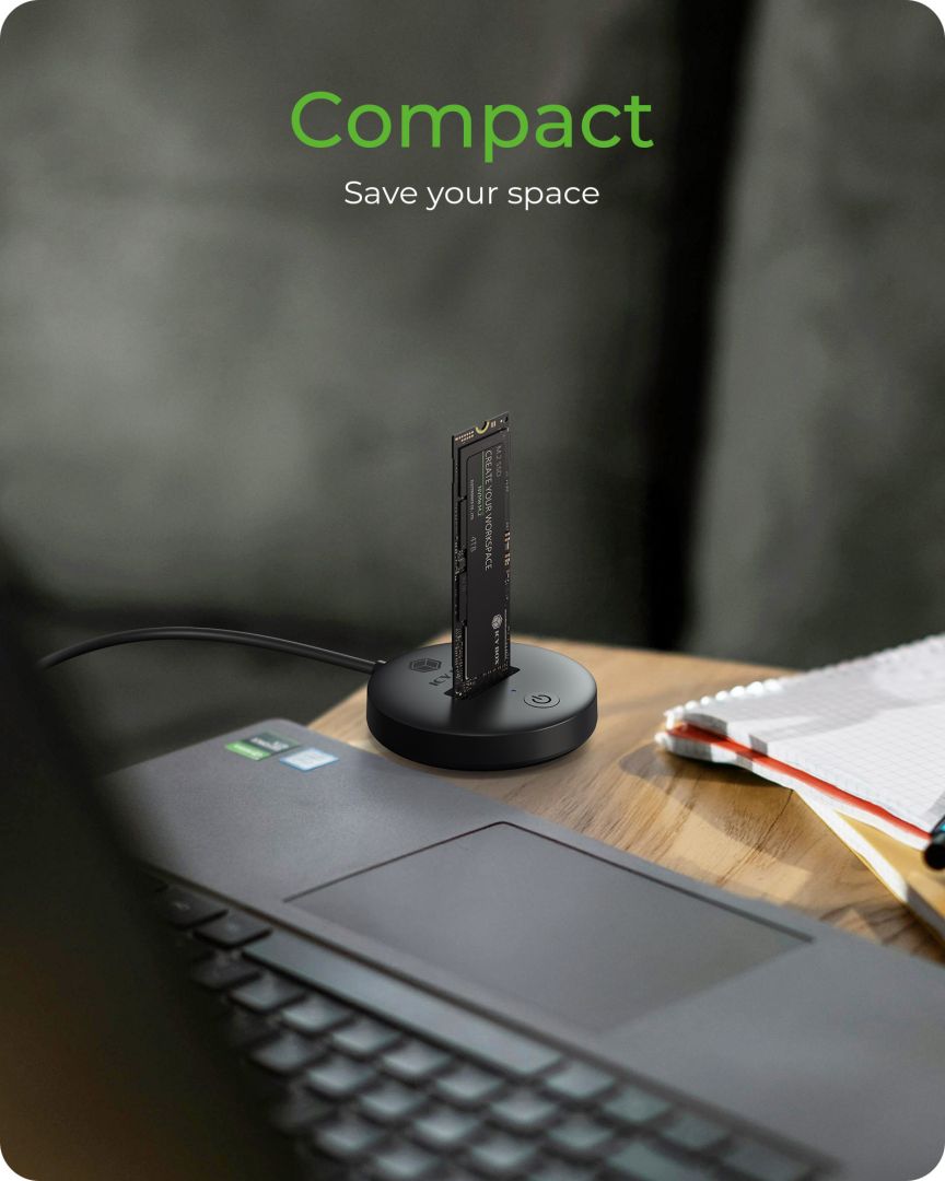 Raidsonic IcyBox IB-1610MCD-C31 DockingStation for NVMe & SATA M.2 SSD