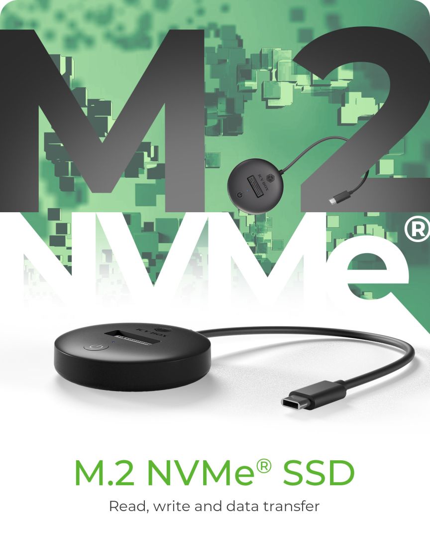 Raidsonic IcyBox IB-1610MCD-C31 DockingStation for NVMe & SATA M.2 SSD