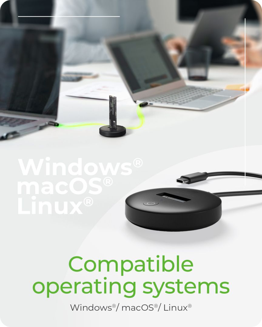 Raidsonic IcyBox IB-1610MCD-C31 DockingStation for NVMe & SATA M.2 SSD