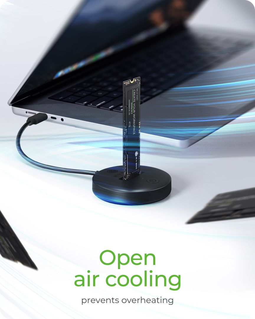 Raidsonic IcyBox IB-1610MCD-C31 DockingStation for NVMe & SATA M.2 SSD