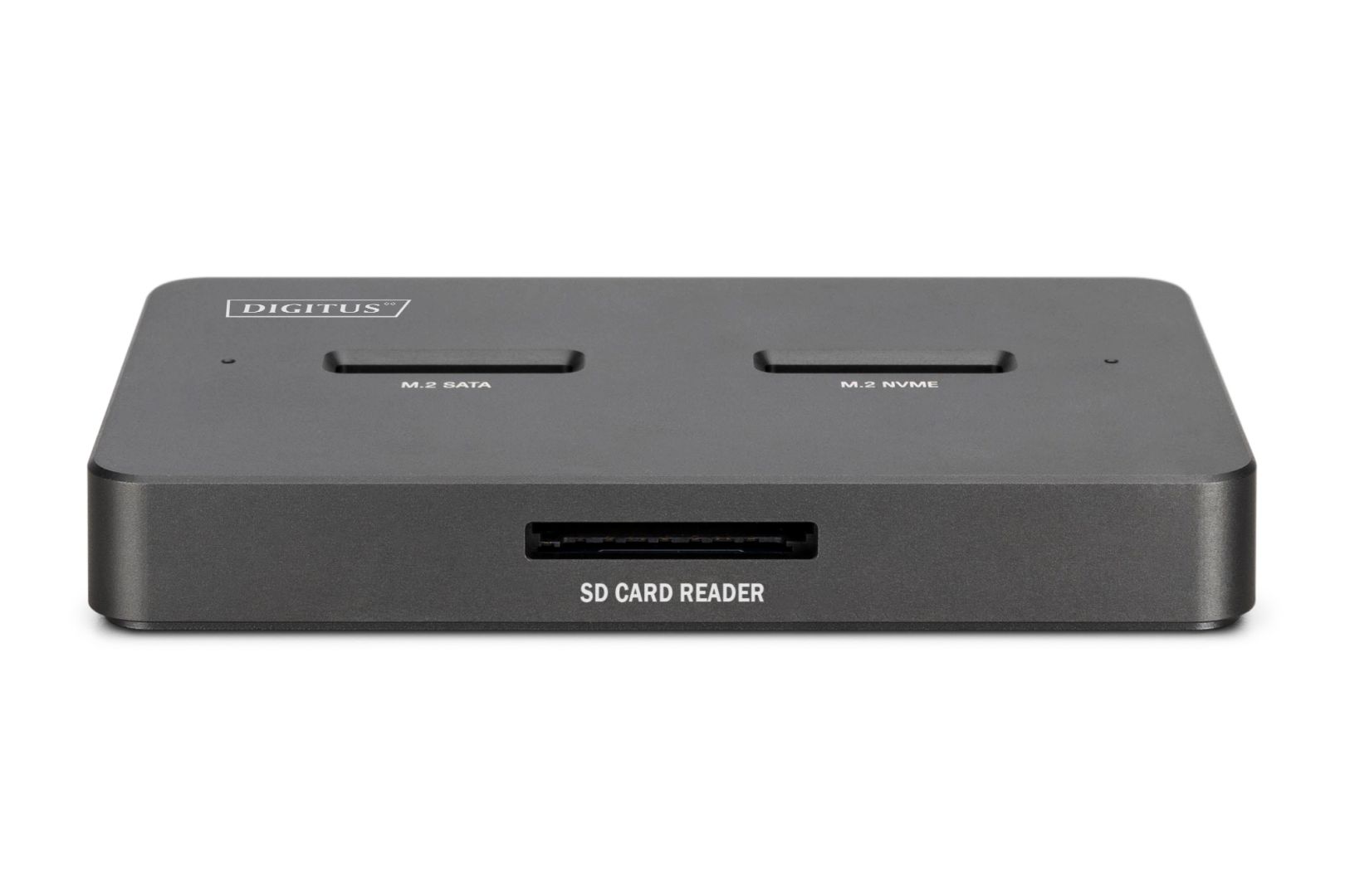 Digitus M.2 NVMe + M.2 SATA SSD Docking Station with SD Express Card Reader USB-C Black