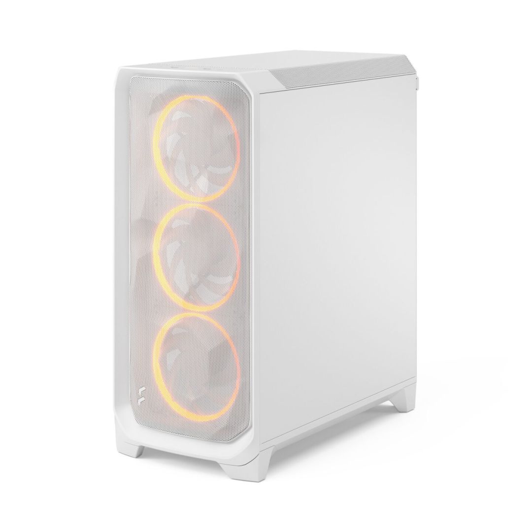 Fractal Design Meshify 3 Tempered Glass RGB Clear Tint White
