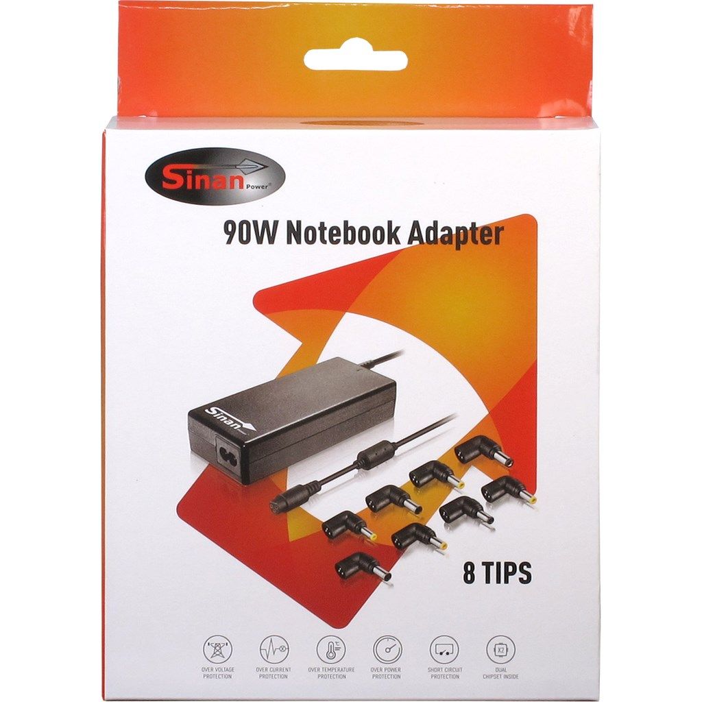 Inter-Tech Sinan UB-90HB 15-20V / 6A 90W univerzális hálózati notebook töltő
