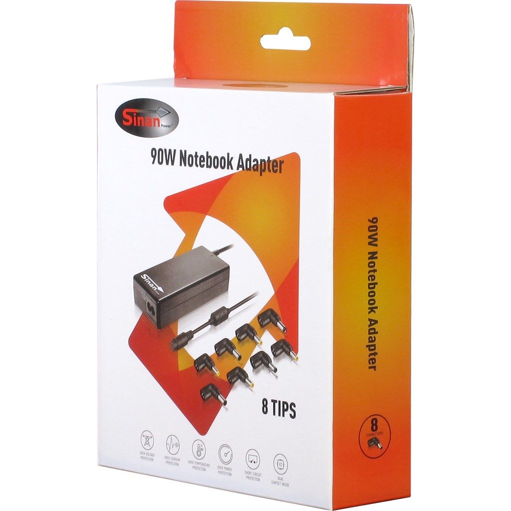 Inter-Tech Sinan UB-90HB 15-20V / 6A 90W univerzális hálózati notebook töltő