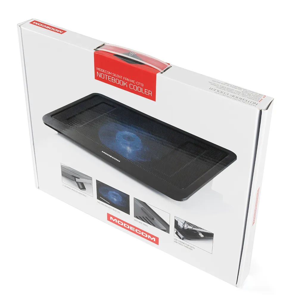 Modecom CF13 Notebook hűtő Black