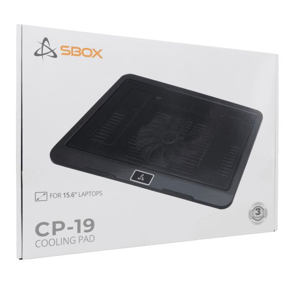 SBOX CP-19 Notebook hűtő Black
