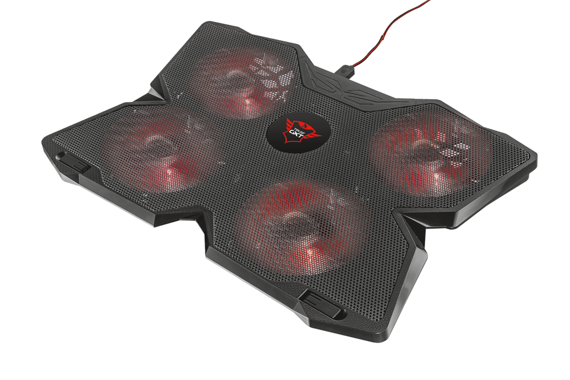 Trust GXT 278 Játékos laptop hűtőállvány 4 sebességfokozatú Black