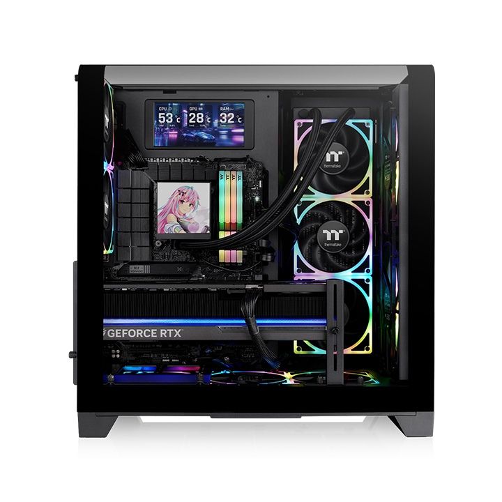 Thermaltake View 390 Air Tempered Glass Black