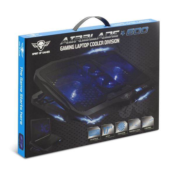 Spirit Of Gamer Airblade 600 Notebook hűtő Black