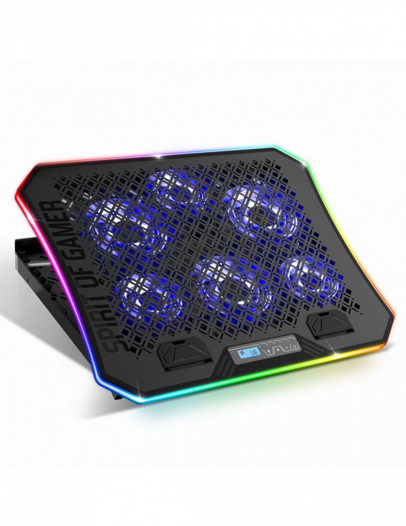 Spirit Of Gamer AirBlade 1200 RGB Notebook hűtő Black