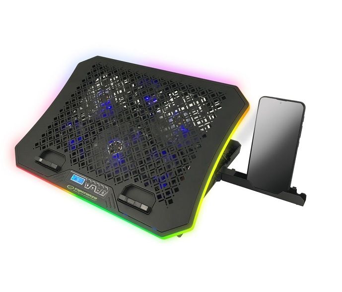 Esperanza Galerne RGB Gaming Notebook Hűtő Black