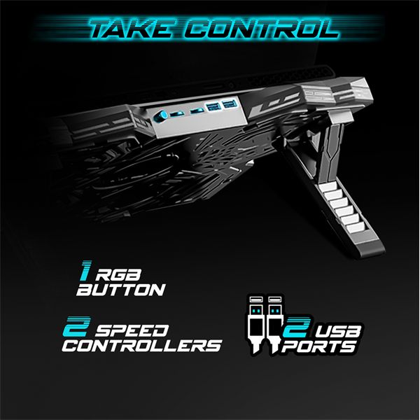 Spirit Of Gamer Airblade 500 RGB Notebook hűtő Black