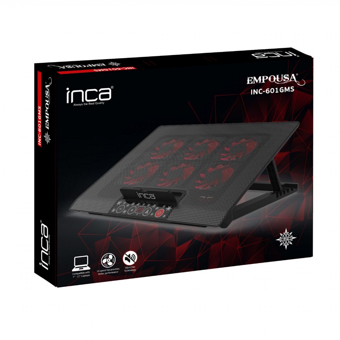 INCA INC-601GMS Gaming Notebook Hűtő Black