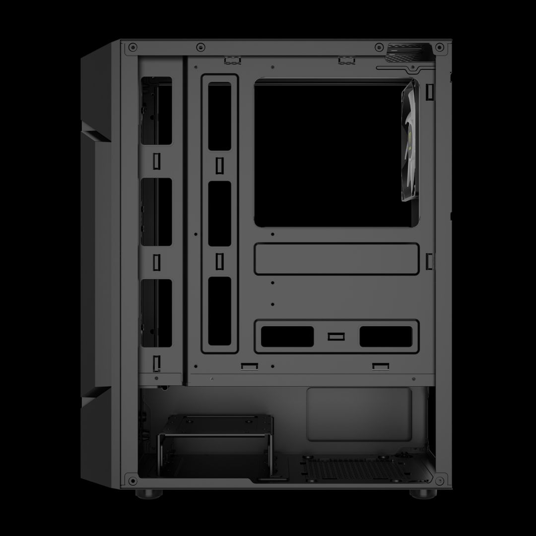 Gamdias Aura GC7 ARGB Tempered Glass Black
