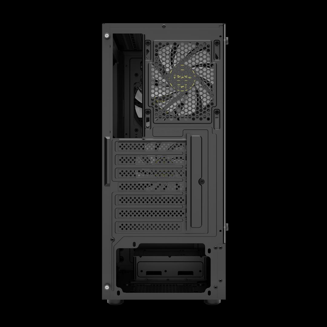 Gamdias Aura GC7 ARGB Tempered Glass Black