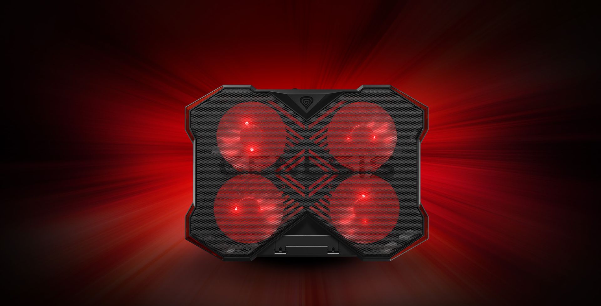 Genesis OXID 260 Notebook Hűtő Red/Black